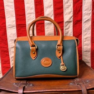 VTG Dooney & Bourke Fir Green AWL Satchel